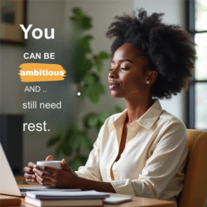 Black woman at rest representing the toll of overfunctioning and burnout.